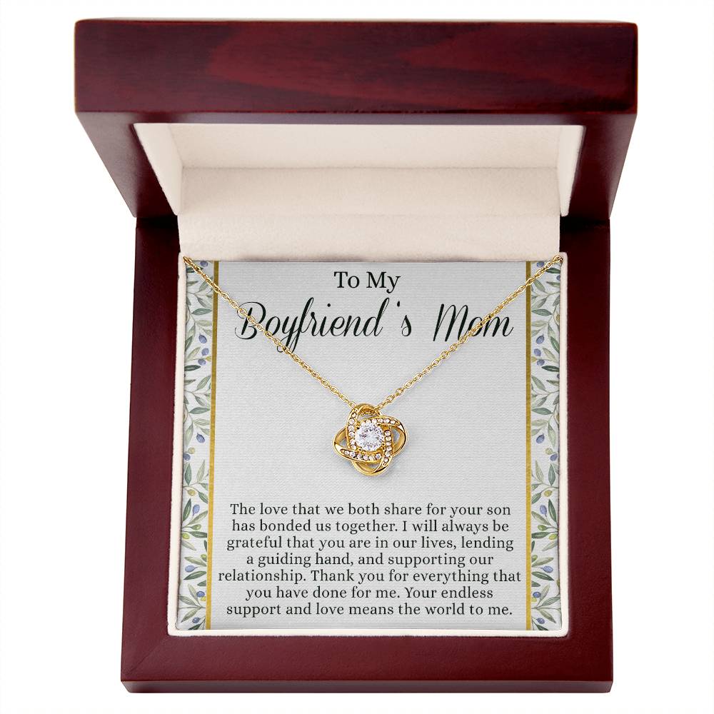 To My Boyfriend's Mom Necklace From Girlfriend Mom, Customize Name Gift Necklace For Boyfriend's Mom Gift Mothers Day Necklace For Boyfriends Mom From Girlfriend, Presents for Mom Necklace for Women
