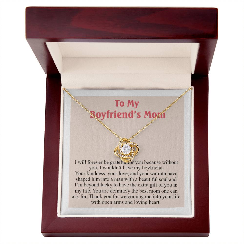 To My Boyfriend's Mom Necklace From Girlfriend, Gift Necklace for My Boyfriend's Mom On Mothers Day, Christmas, Anniversary, Mother's Day Necklace Gift For Boyfriend's Mom, Jewelry For Her