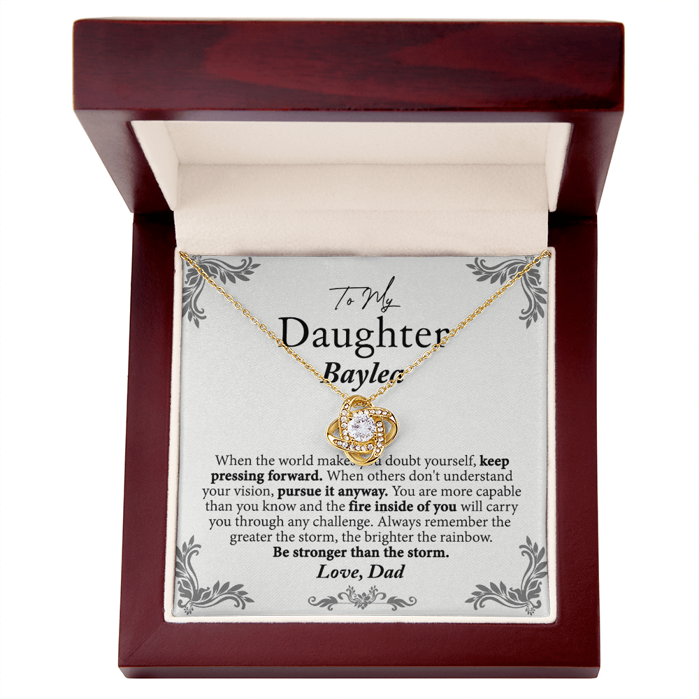 To My Daughter Gift Necklaces Pendants from Dad, Father and Daughter Gift Necklace Pendant On Graduation Gift Birthday Anniversary Christmas Includes Gift Box Jewelry Gift For Girls, Little Girl