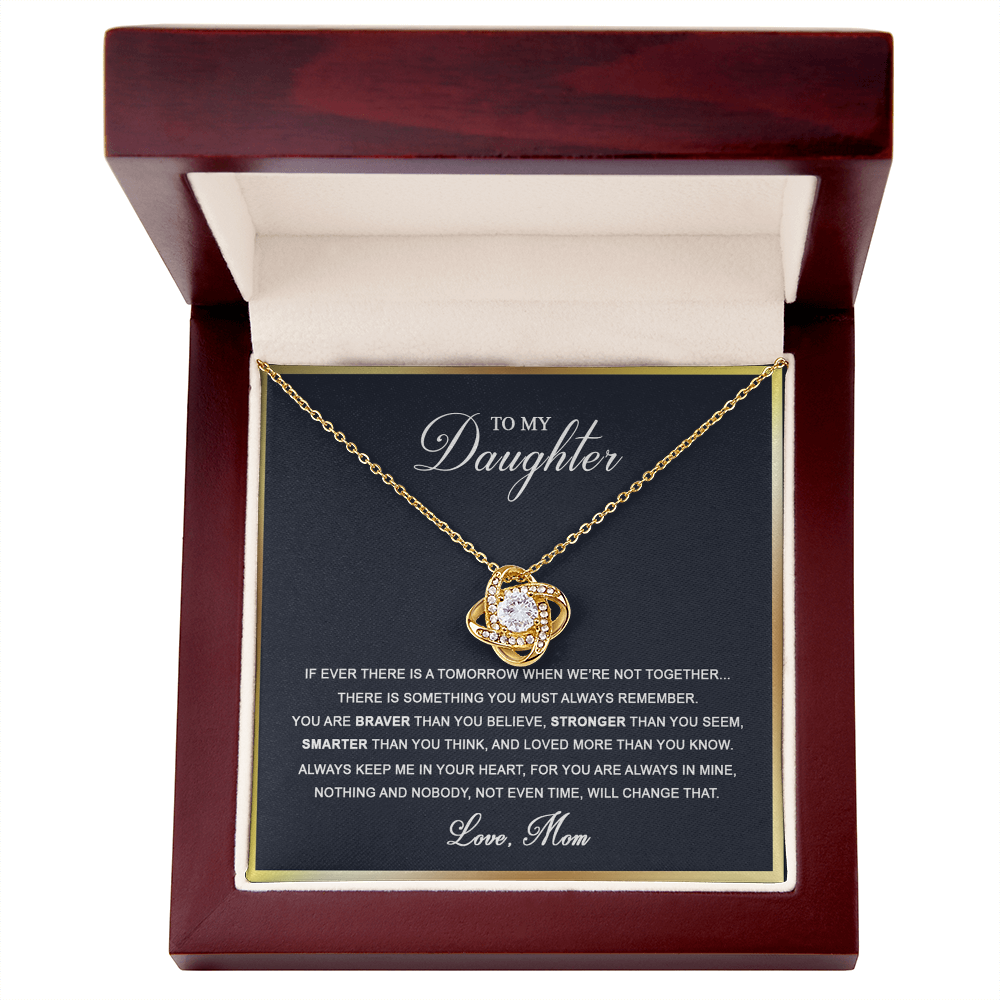 To My Daughter Necklace Gift From Mother, Daughter Gift From Mom, Daughters Birthday, Unique, Grown Up Daughter, Smarter Than You Think, And Loved More Than You Know Always Keep Me In Your Heart