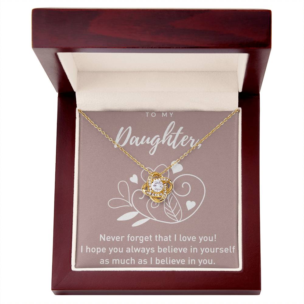 To My Daughter Gift Necklace From Dad, Never Forget That I Love You I Hope You Believe in Yourself Pendant, Daughter Pendant Necklaces, Father Daughter From Dad On Birthday, Christmas, Anniversary