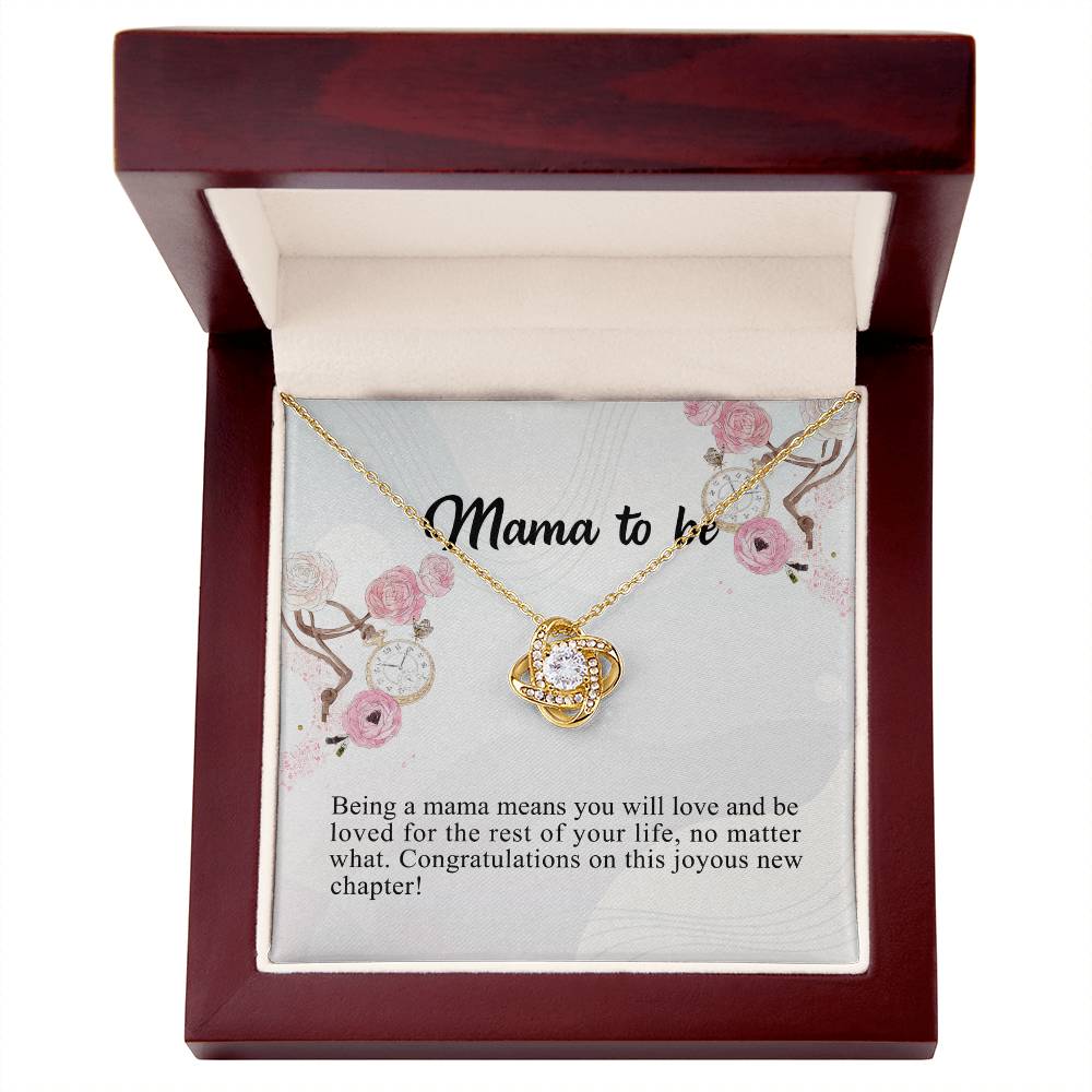 To My Mom Necklace Gift From Son, Happy Mother's Day Love Knot Pendant For Mom On Birthday, Anniversary Necklace Gift Love With Your Son For Mom, Mother Gift Necklace To Son, Mamato Be Gift Necklace