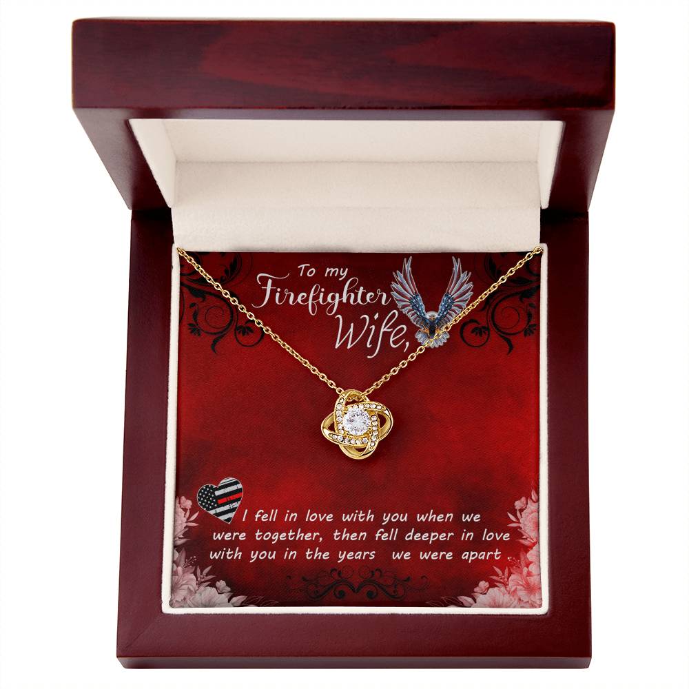 To My Firefighter Wife Necklace From Husband Valentines Day Necklace Gift For Firefighter Wife Soulmate Gift Necklace Personalized Gift Jewelry For Women Romantic Gift Necklace Fell In Love Necklace