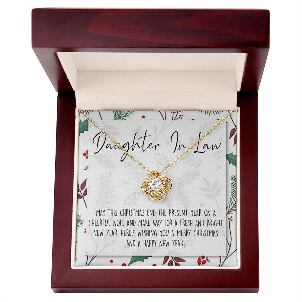 Christmas Jewelry for Daughter in Law Gift Necklace, Daughter in Law Jewelry, Xmas Holiday Graduation Gift for Daughter in Law, Gift from Mother in Law, Daughter in Law Gift From In Law