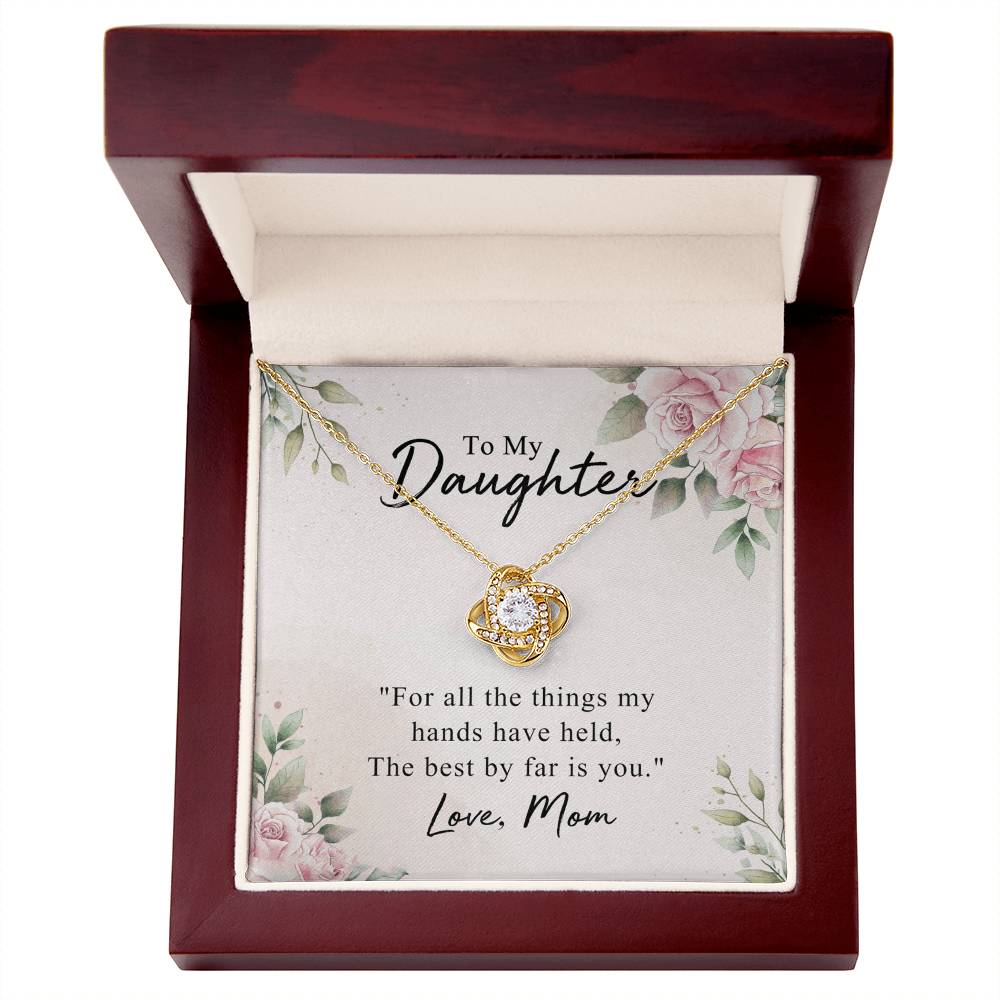 To My Daughter Necklace from Mom Mother To Daughter Gift Necklace, Pendant for Daughter Jewelry Gift for Her Girls Teen Girl Necklace Gift From Mom Gift For Daughter Necklace On Xmas Holiday Gifts