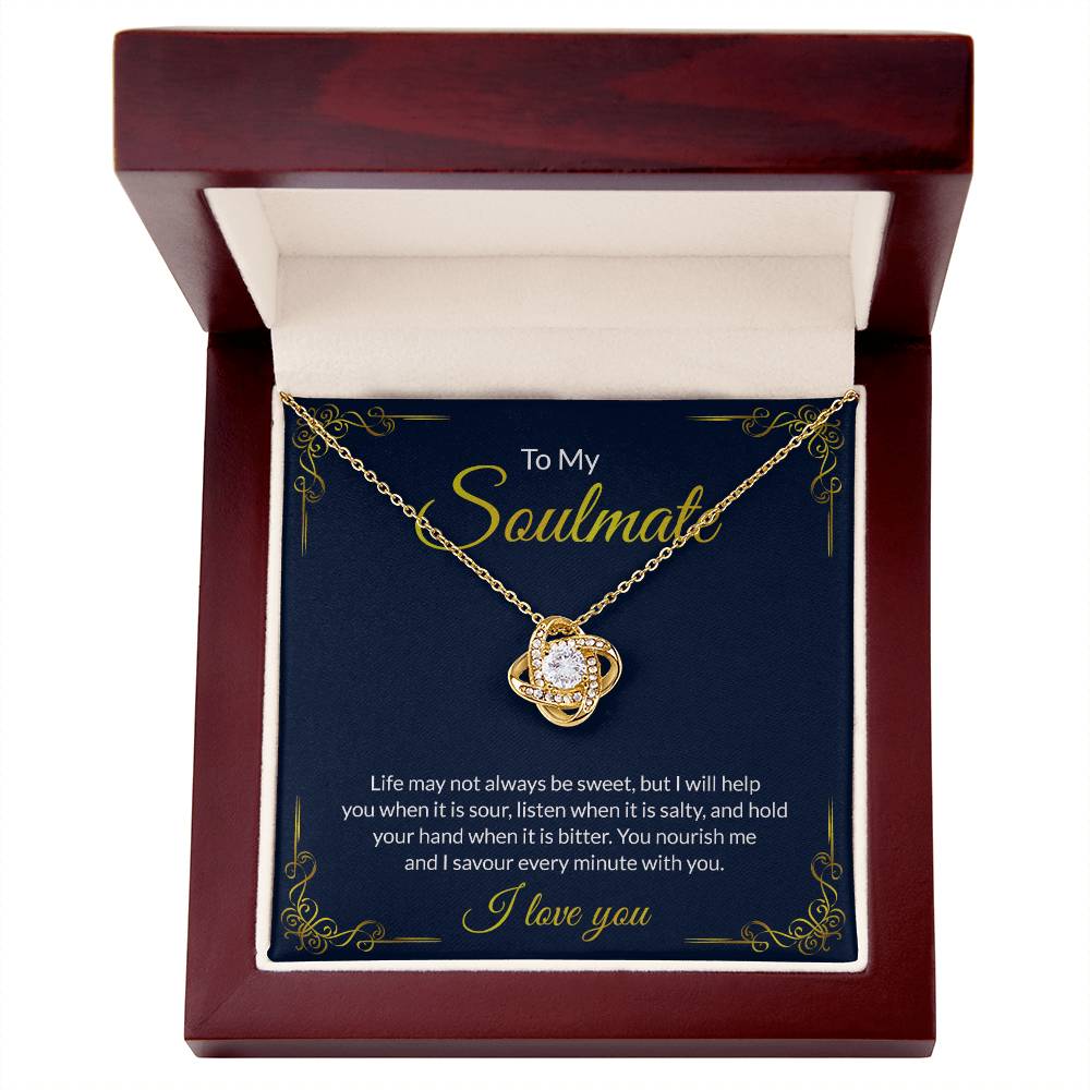Soulmate Gift Necklace For Her To My Soulmate Necklace From Husband, Boy Friend To Soulmate Love Necklace Gift For Her Soulmate Jewelry Gift Her Gift Necklace for Her Romantic, Girlfriend Gift