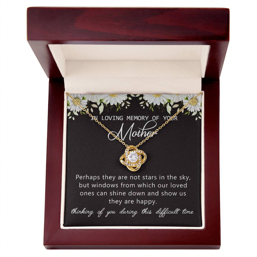 In Loving Memory Of Your Mother Gift Necklace, Sympathy Loss Of Mother Bereavement Gift Jewelry Box Necklace for Remembrance of Mother, Loss Of Mother Gift Condolences, Jewelry Gift for Women