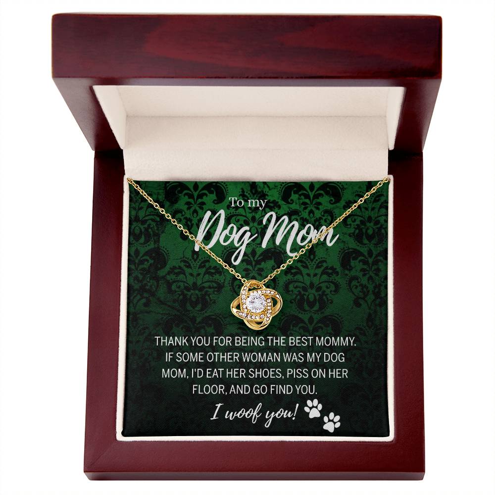To My Dog Mom Necklace with Message Card And Box, Mother's Day Necklace Gift for Dog Mom, Dog Mom Gift Necklace, Mothers Day Necklace for Dog Mom Mother And Daughter Dog Lover Necklace for Women