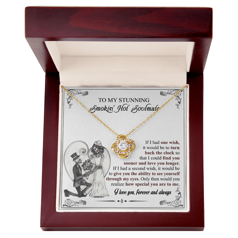 Soulmate Gift Necklace And Box, To My Stunning Smokin Hot Soulmate Necklace From Husband, Boyfriend, My Soulmate Necklace, Soul Mates to My Soulmate Gift Necklace From Husband, Soul Mate Necklaces
