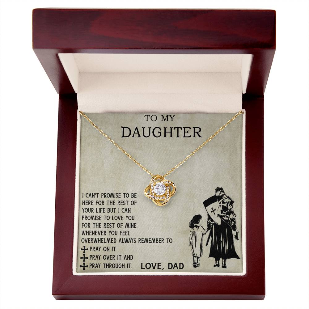 To My Daughter Necklace From Viking Dad, To My Beautiful Daughter Whenever You Feel Overwhelmed Jewelry Gift On Birthday, Christmas, Xmas with Message Card and Gift Box Jewelry For Girls