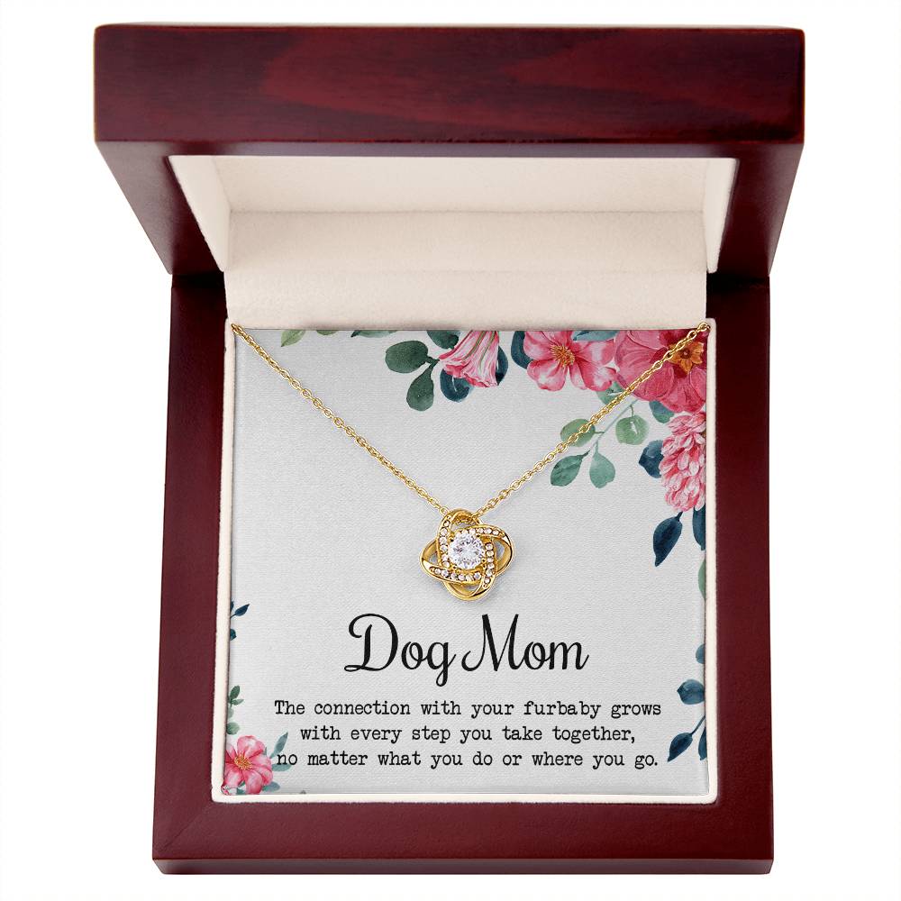 Dog Mom Necklace, To My Dog Mom Love Knot Necklace From Daughter Son To Mom Dog Mom Pendant Gift On Christmas Birthday Necklace Gift For Mother In Law Gift Necklace, Necklace Gift For Mom, Mommy