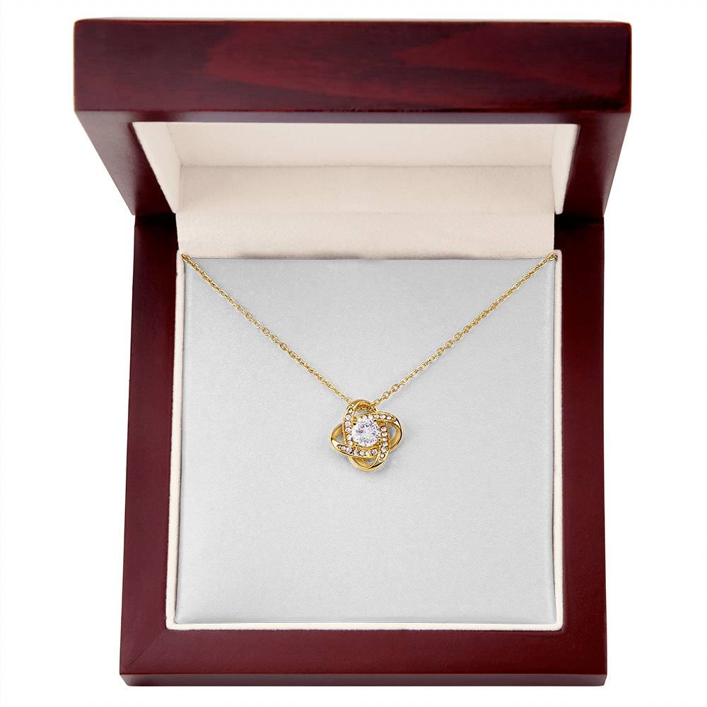 To My Mom Necklace From Daughter, Birthday Gift For Mom, Mother's Day Necklace Gift For Mom, Love Knot Pendant Gift For Mom, Meaningful Mom Gift Necklace, Daughter And Mother Jewelry Gift For Women