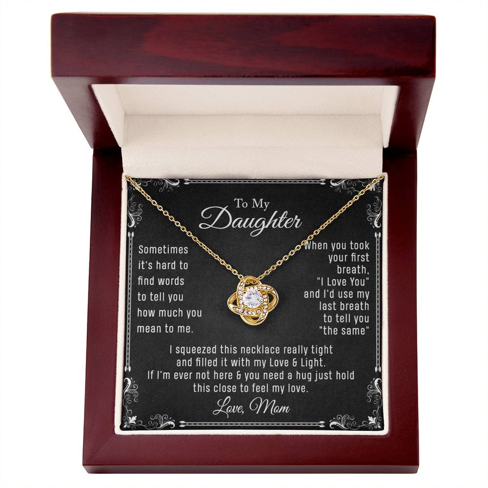 Jewelry, Message Card Necklace - Personalized Necklace With Message Card And Box Jewelry Custom Card, Christmas Daughter Necklace To My Daughter Necklace From Mom Jewelry Gift For Girls