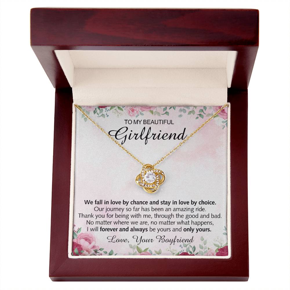 To My Girlfriend Necklace, Boyfriend Girlfriend Valentine Necklace Gifts for Her