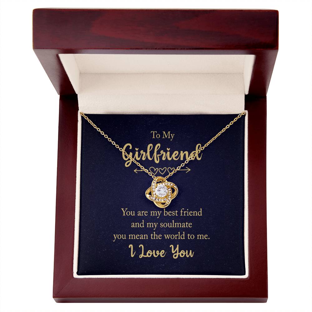 To My Girlfriend Knot Necklace From Boyfriend My Friend My Soulmate Gift On Xmas