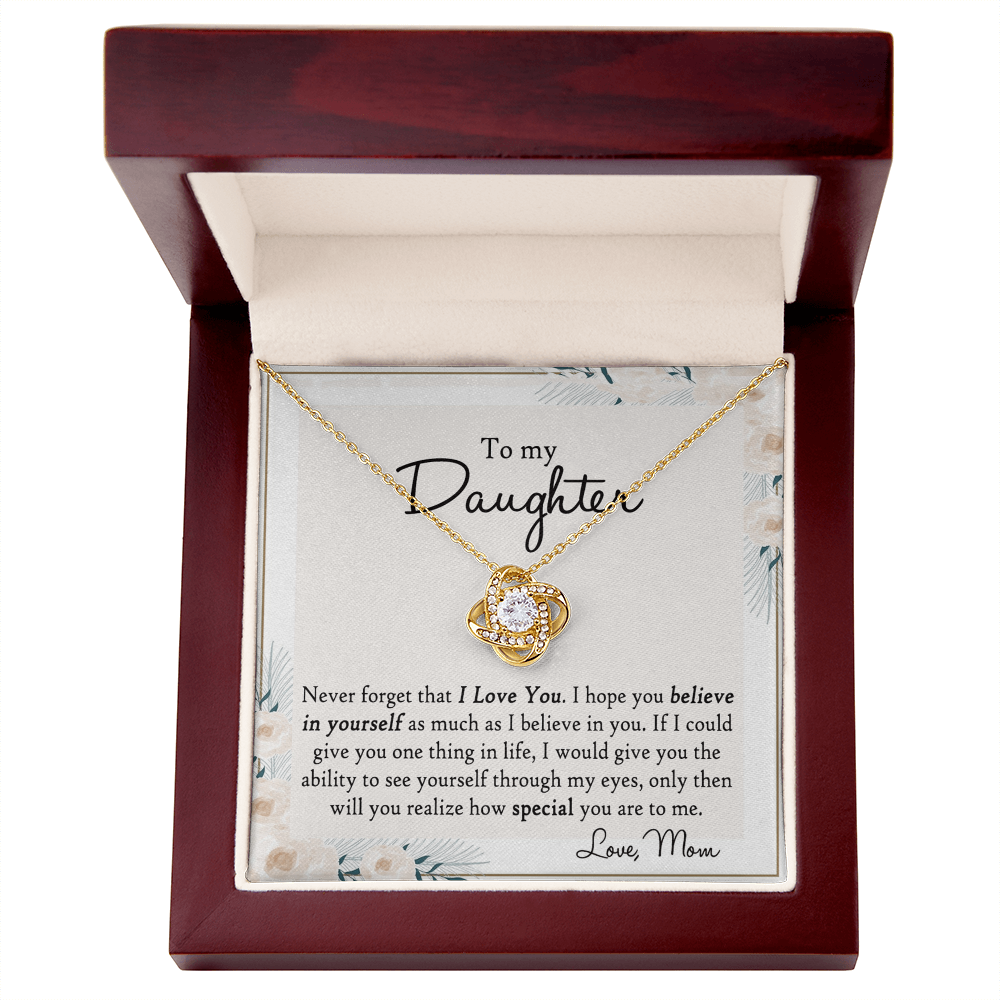 Mother And Daughter Gift Necklace Pendant - To My Daughter Necklace From Mom, Jewelry Gifts for Girls, Little Girls Mother To Daughter Jewelry Gift Present for Birthday Graduation Gift Christmas