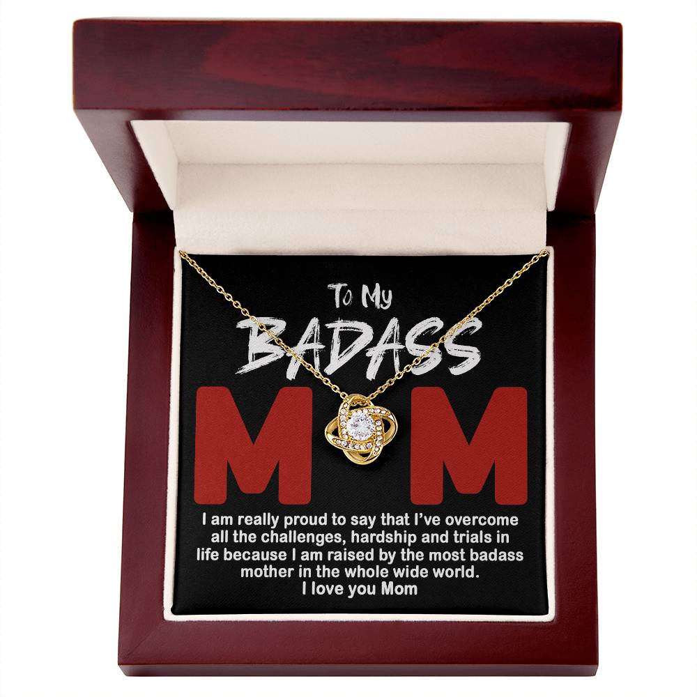 To My Badass Mom Necklace Badass Mom Gift, Jewelry For Step Mom On Mother's Day