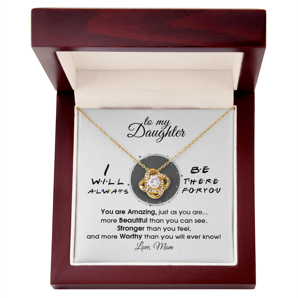 To My Daughter Necklace From Mom - Necklaces For Daughter From Mom, Mother Daughter Necklace, Gifts For Daughters From Mothers, Jewelry Gift For Daughter On Birthday, Christmas, Graduation Gift