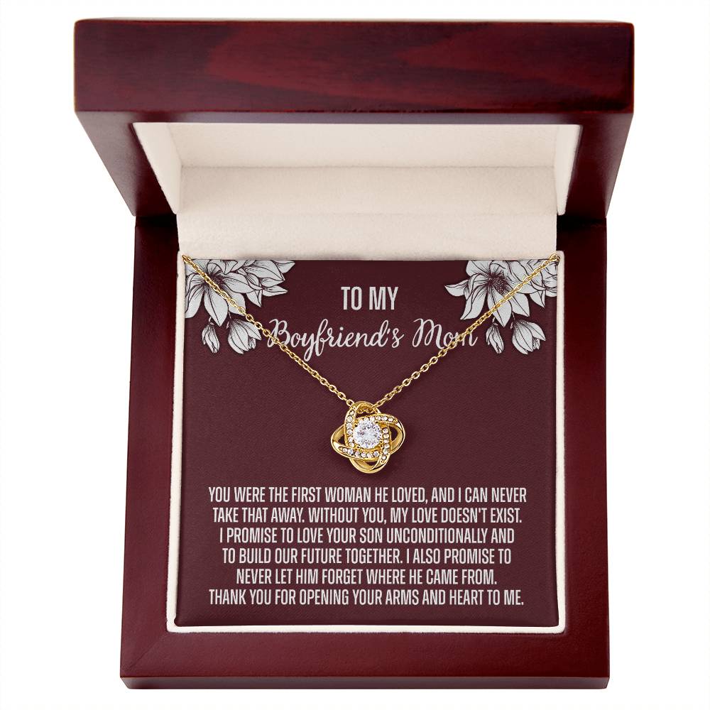 To My Boyfriend's Mom Necklace From Girlfriend, Personalized Gifts For Mother-In-Law, Gift Necklace For Boyfriend's Mom, Presents For Mom Necklace For Women, Mothers Day Necklace For Boyfriends Mom