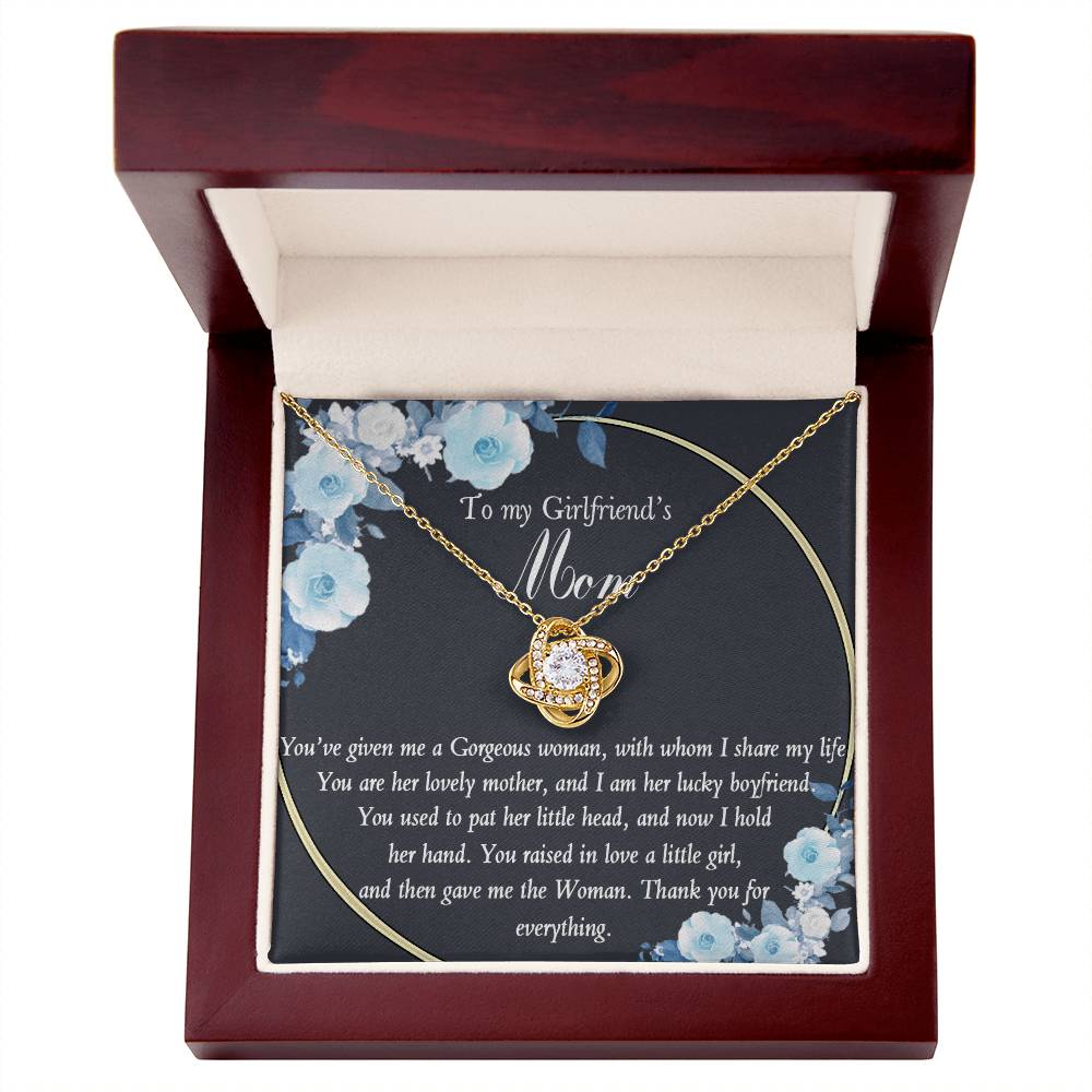 To My Girlfriends Mom Necklace From Daughter, Son On Mother's Day Gift For Her On Christmas, Anniversary, Birthday Gifts