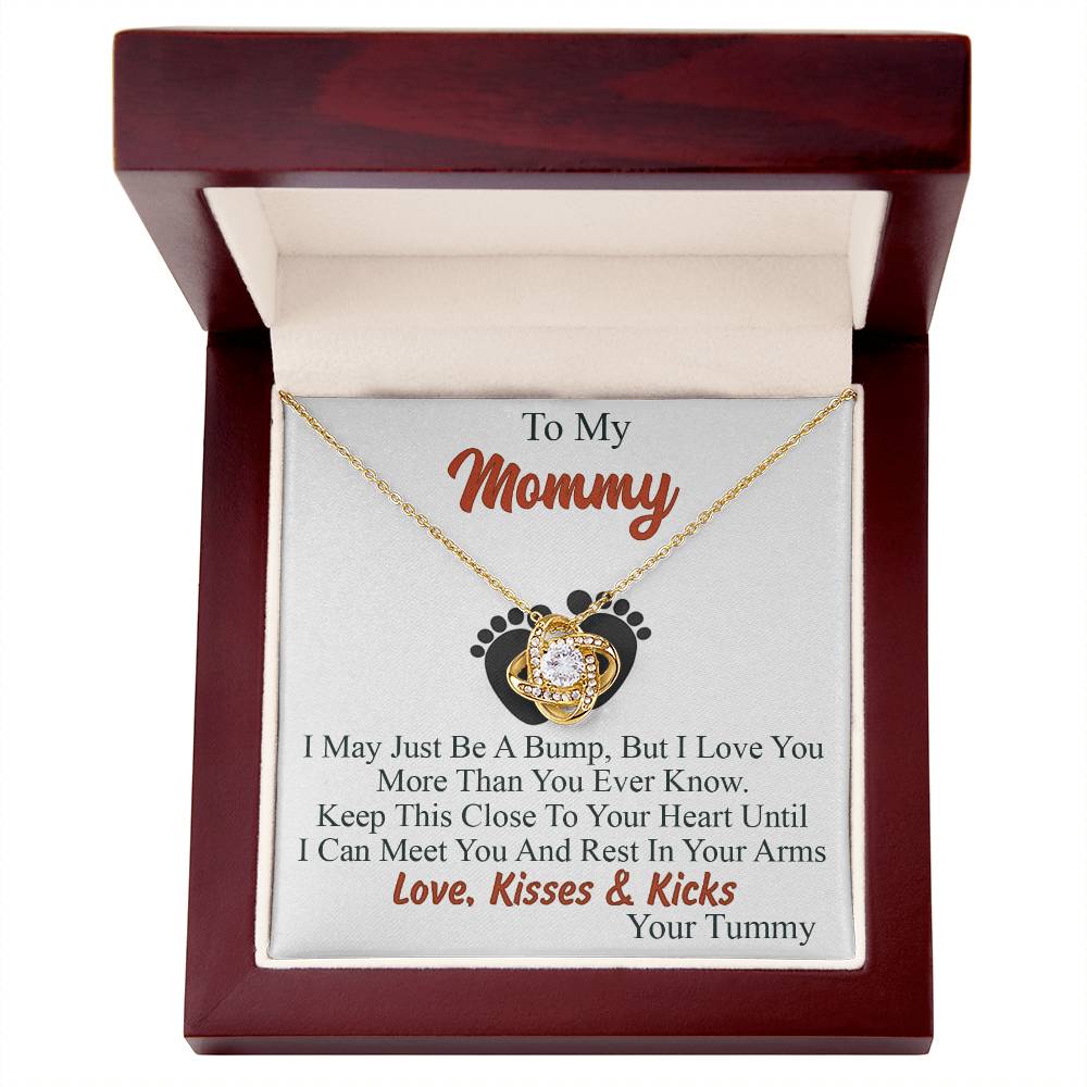 To My Mommy Love Knot Necklace Trendy Gift for First Time Mom Gifts for Family