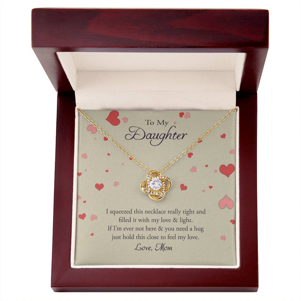 To My Daughter Gift Necklace From Mom, Jewelry Gift for Girls Daughter from Mom, Sentimental Gift for Her, Message Card and Gift Box styles On Birthday, Christmas, Anniversary Graduation Gift