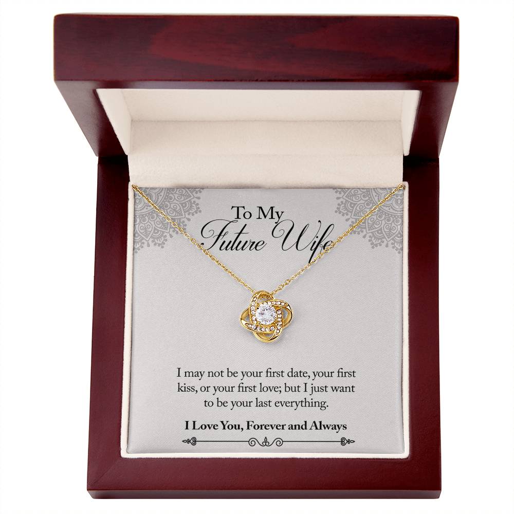 To My Future Wife Necklace From Husband, Wife Necklace For Women Love Knot Necklace Gift For Future Wife, Anniversary Necklace Gift For Wife, Soulmate Gift Necklace, Husband And Wife Necklace Sets
