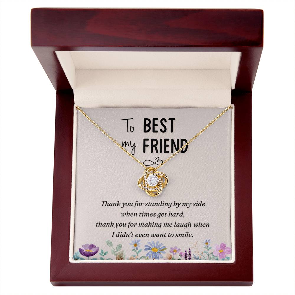 To My Best Friend Necklace Gift For Her On Xmas, Thank You Jewelry For Friend