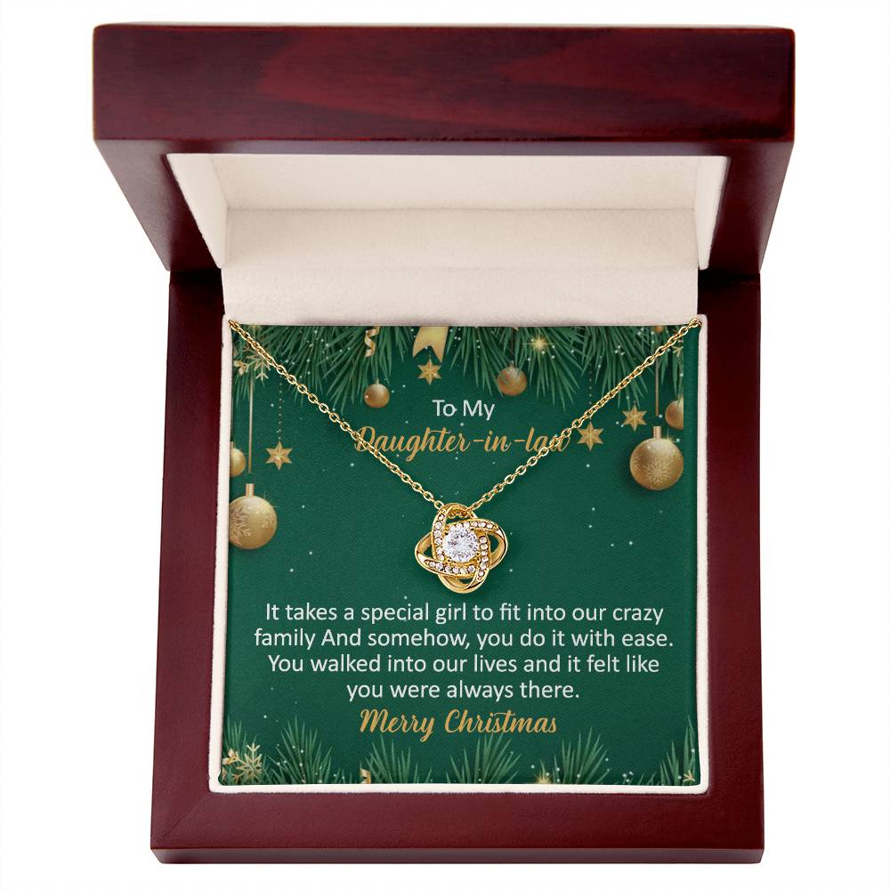 To My Daughter-In-Law Necklace Gift from Dad And Mom To Daughter-InLaw Christmas