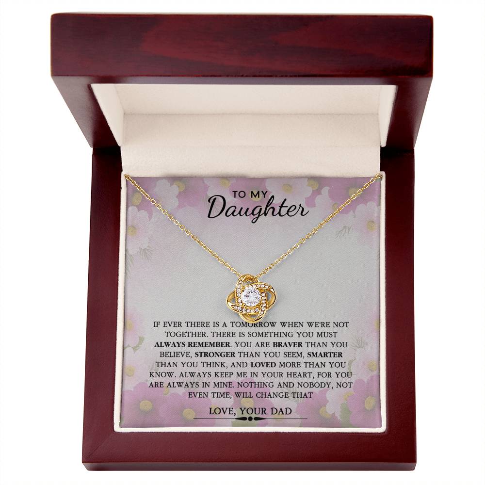 To My Daughter Necklace Gift From Dad, Father And Daughter Necklace, Daughter Gifts From Dad, Father Daughter Gifts Jewelry For Girls, Little Girl Pendant On Birthday, Graduation Gift For Daughter