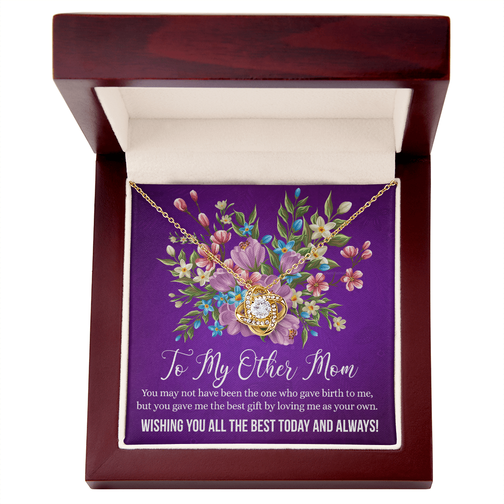 Other Mom Gift Necklace - To My Other Mom Love Knot Necklace From Daughter Wishing You All The Best Today And Always Necklace Gift For Mom, Mother In Law Gift Necklace On Birthday Gift, Anniversary