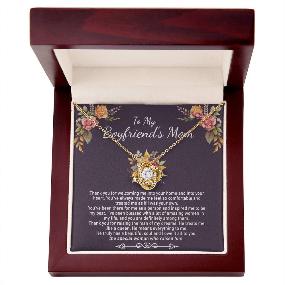 To My Boyfriend's Mom Necklace From Girlfriends Mom, Mother's Day Necklace, Necklace Gift For Boyfriend's Mom, Boyfriends Mom Gift Necklace, Presents for Mom Necklace for Women On Anniversary