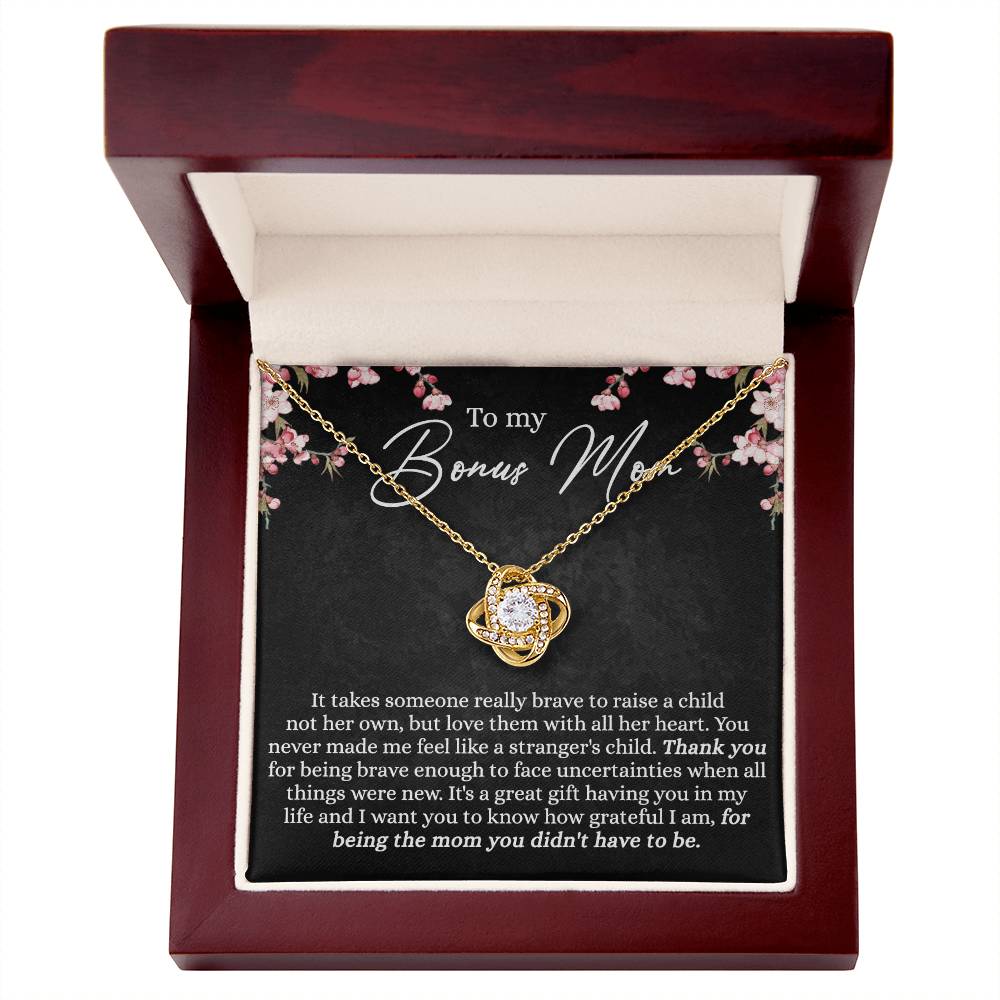 Bonus Mom Gift Necklace, To My Bonus Mom Necklace From Bonus Son, Mother And Son Gift Necklace Gift For Her, Bonus Mother Gift Necklace On Mothers Day, Birthday Gift Anniversary, Jewelry For Women