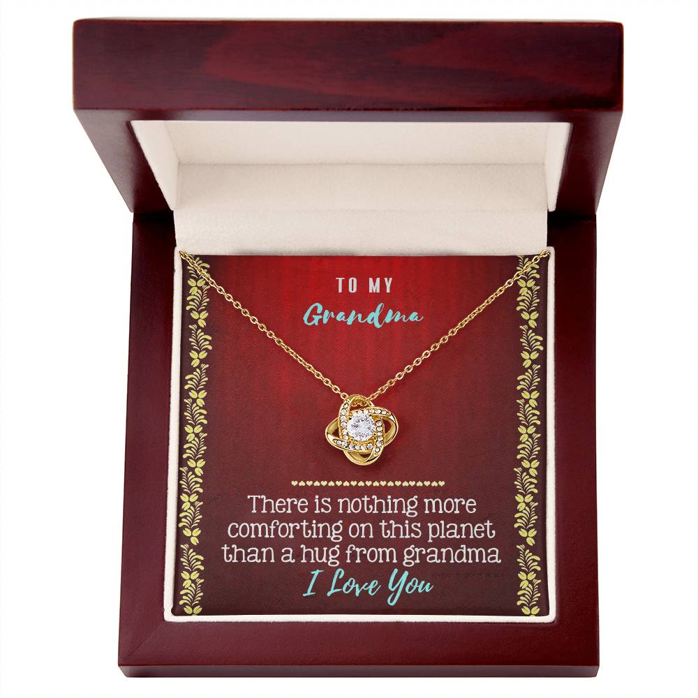To My Grandma Gift Necklace, Love Knot Necklace Gift for Grandmother - Mothers Day Necklace For Grandma Nana, Grandma Jewelry Gift For Women From Grandchildren GrandKids , Pendant For Grandmother
