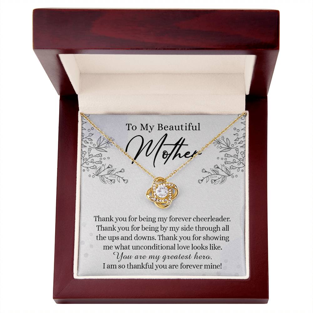 To My Mother Necklace From Daughter, Beautiful Mother Necklace Gift for her, Thank You Mom Gift Necklace, Sentimental Necklace for Mom On Mother's Day, Anniversary, Birthday Gift Jewelry For Mom