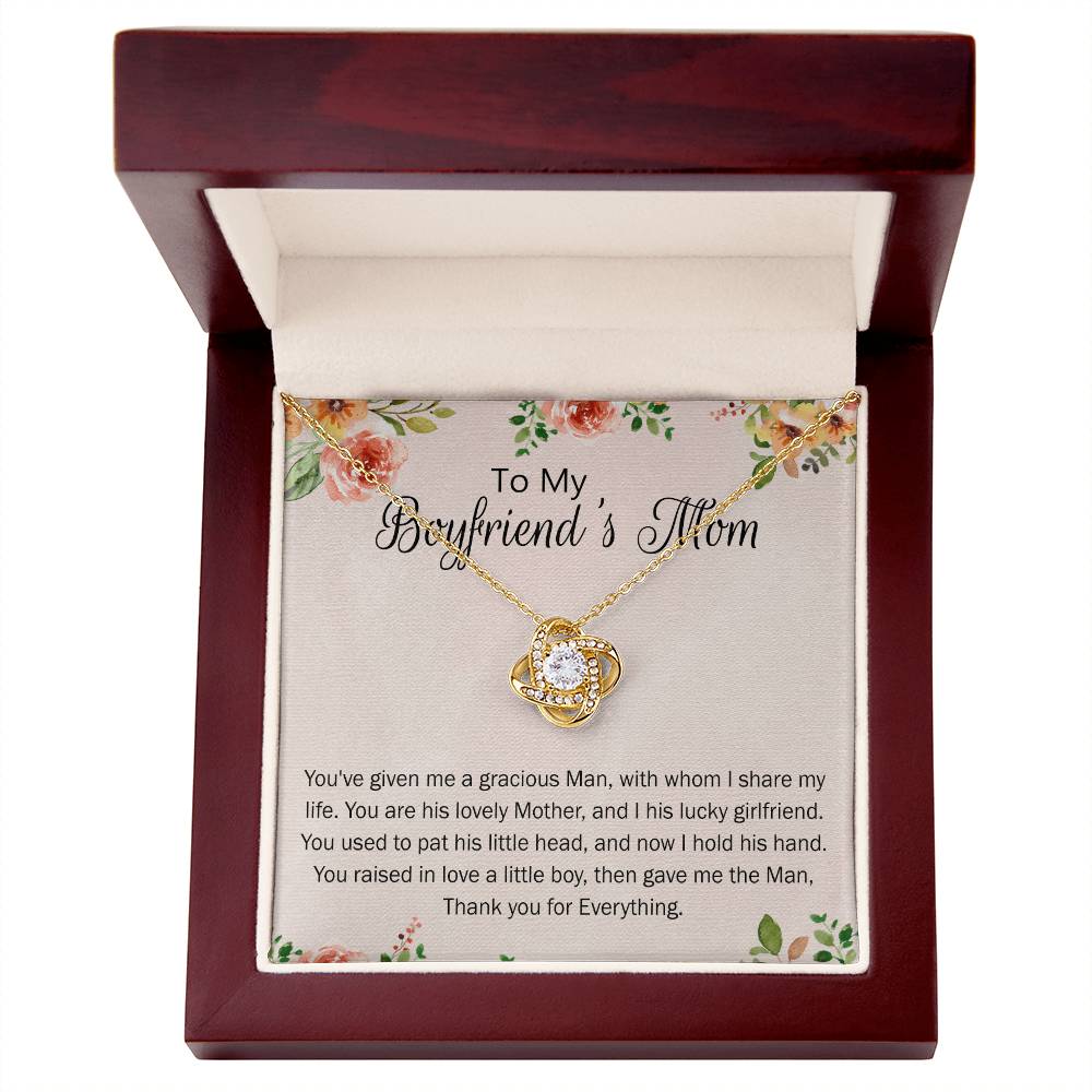 Mothers Day Necklace For Boyfriends Mom From Girlfriend, To My Boyfriend's Mom Necklace, Presents for Mom Necklace for Women, Boyfriend's Mom Christmas Jewelry, Mother's Day Necklace Gift for Bf Mom