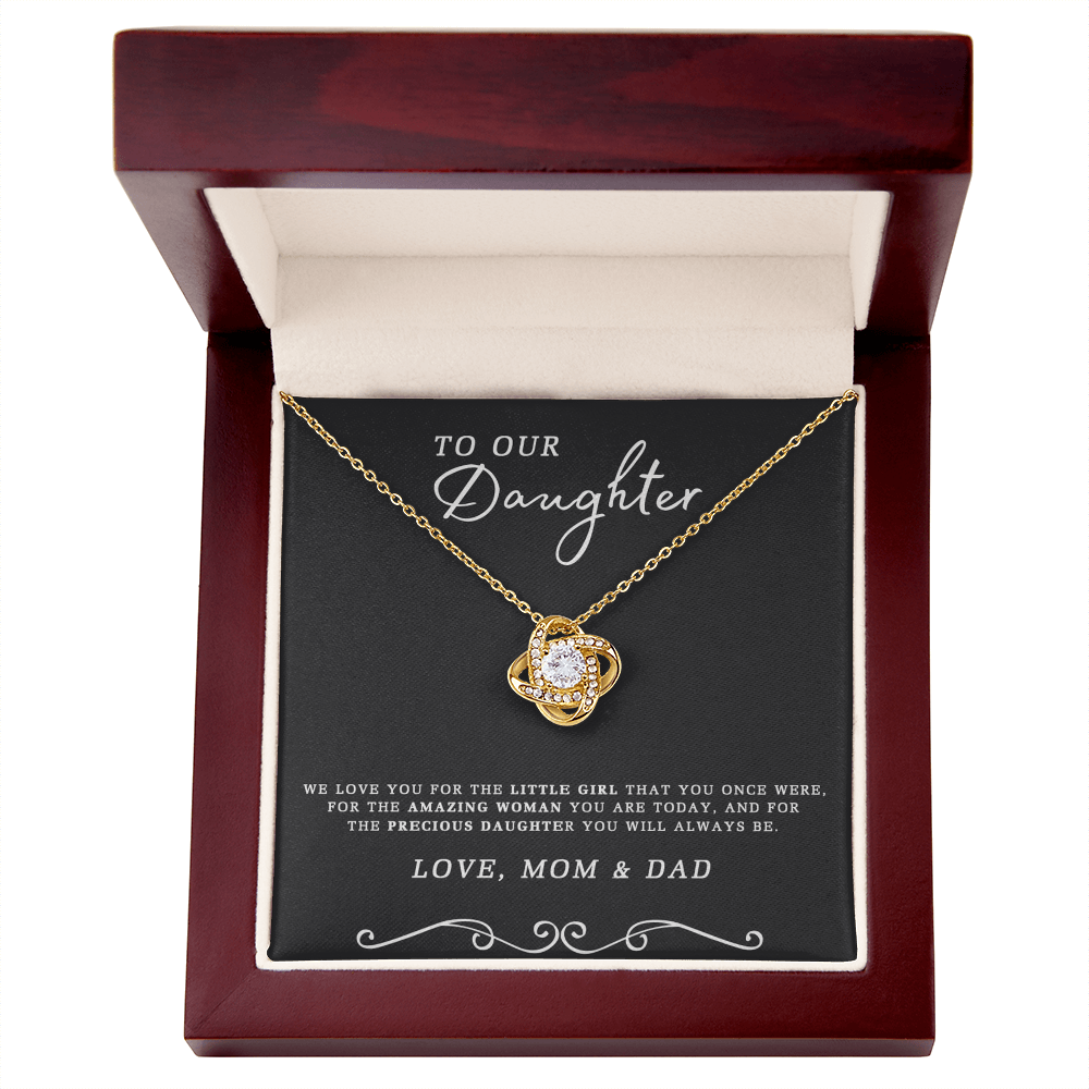 To My Daughter Gift Necklace From Mom And Dad, Daughter Gifts From Dad, Mother To Daughter Necklace Chain, Badass Daughter Jewelry Gift For Girls, Daughter On Birthday, Graduation Gift, Christmas