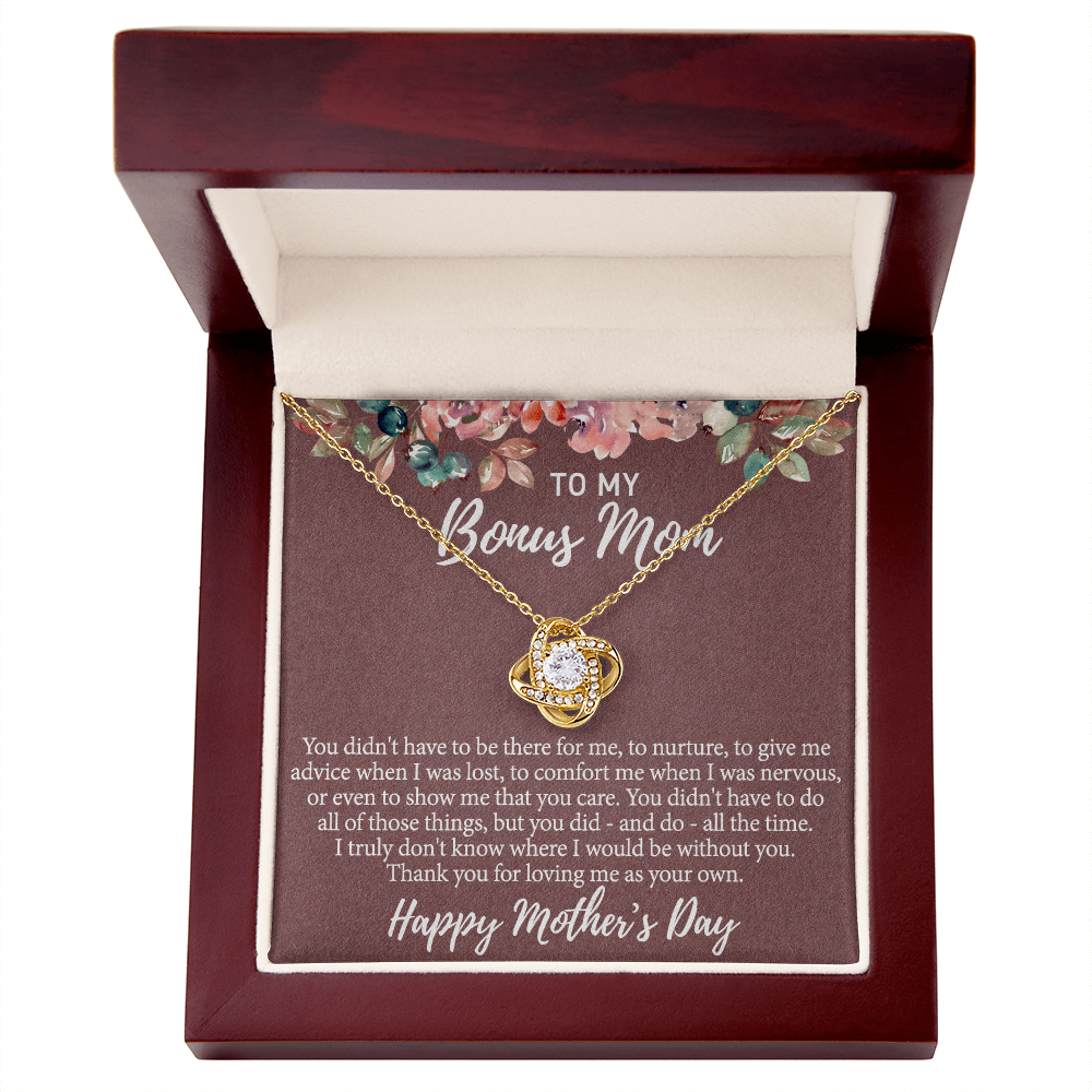 Bonus Mom Gift Necklace, To My Bonus Mom Necklace From Bonus Daughter, Mother And Daughter Necklace Gift For Her, Happy Mother's Day Necklace Gift For Bonus Mother Gift Necklace, Jewelry For Women