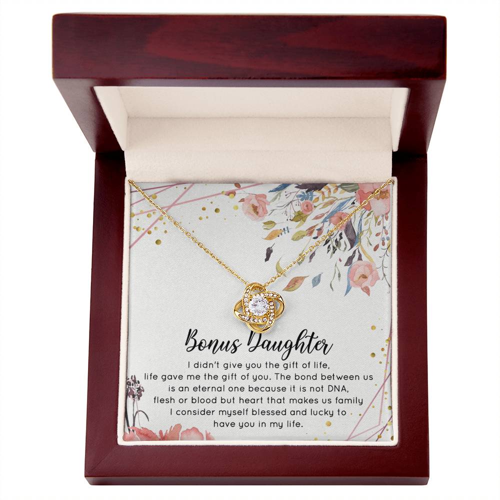 To My Bonus Daughter Necklace From Bonus Mom Jewelry Bonus Daughter Gift From Bonus Mom,Birthday Gift, I Love You Necklace Daughter Gifts Pendant Includes Gift Box Jewelry Gift For Girls