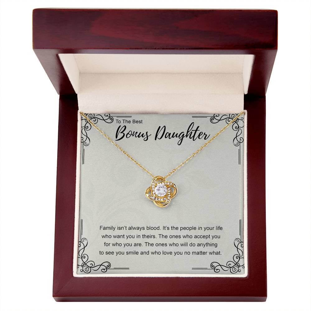 Bonus Daughter Gift Necklace, My Bonus Daughter Necklace From Bonus Mom, Stepdaughter Birthday Gift, Step Daughter Gifts from Stepmom, Wedding Gift for Stepdaughter Jewelry Gift For Girls