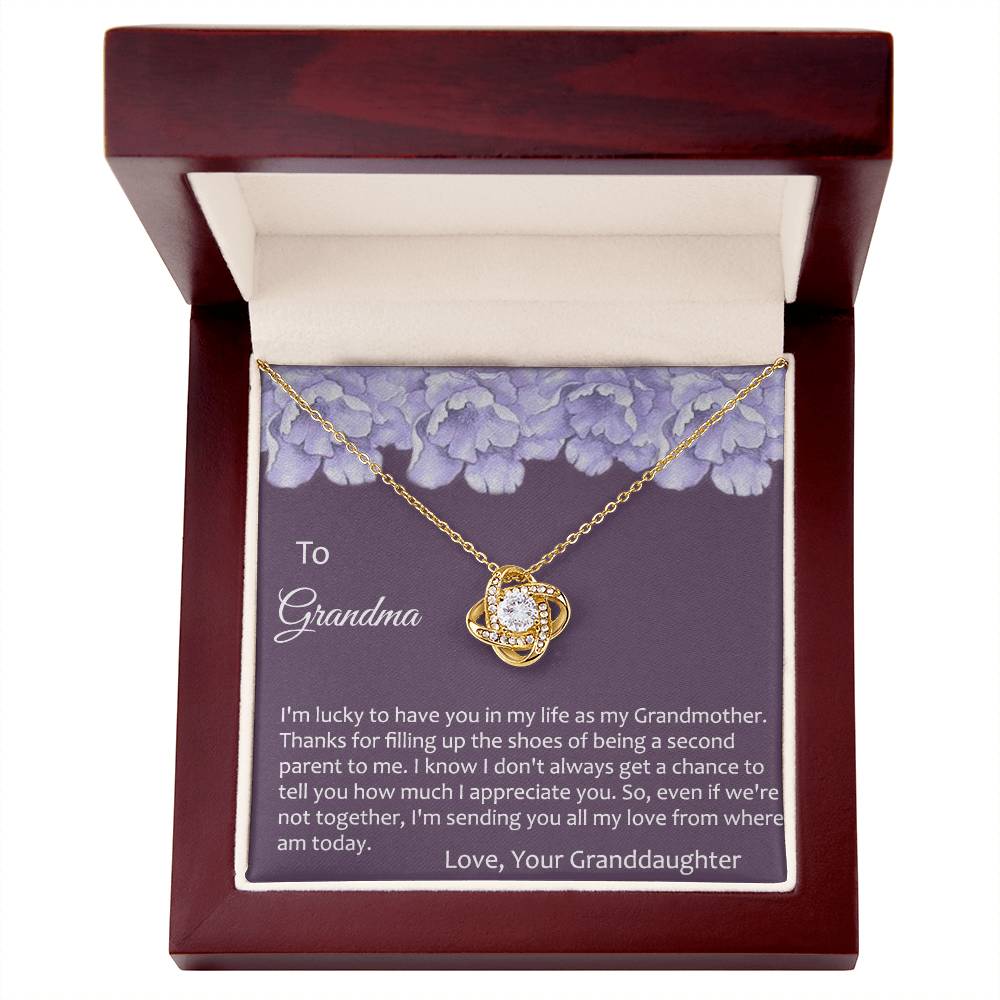 Grandma Gift Necklace To Granddaughter - Grandma Gifts from Granddaughter, Granddaughter Gifts From Grandma - Jewelry Gifts for Grandmother, Nana, Mimi, Gigi, Grammy on Birthday, Christmas