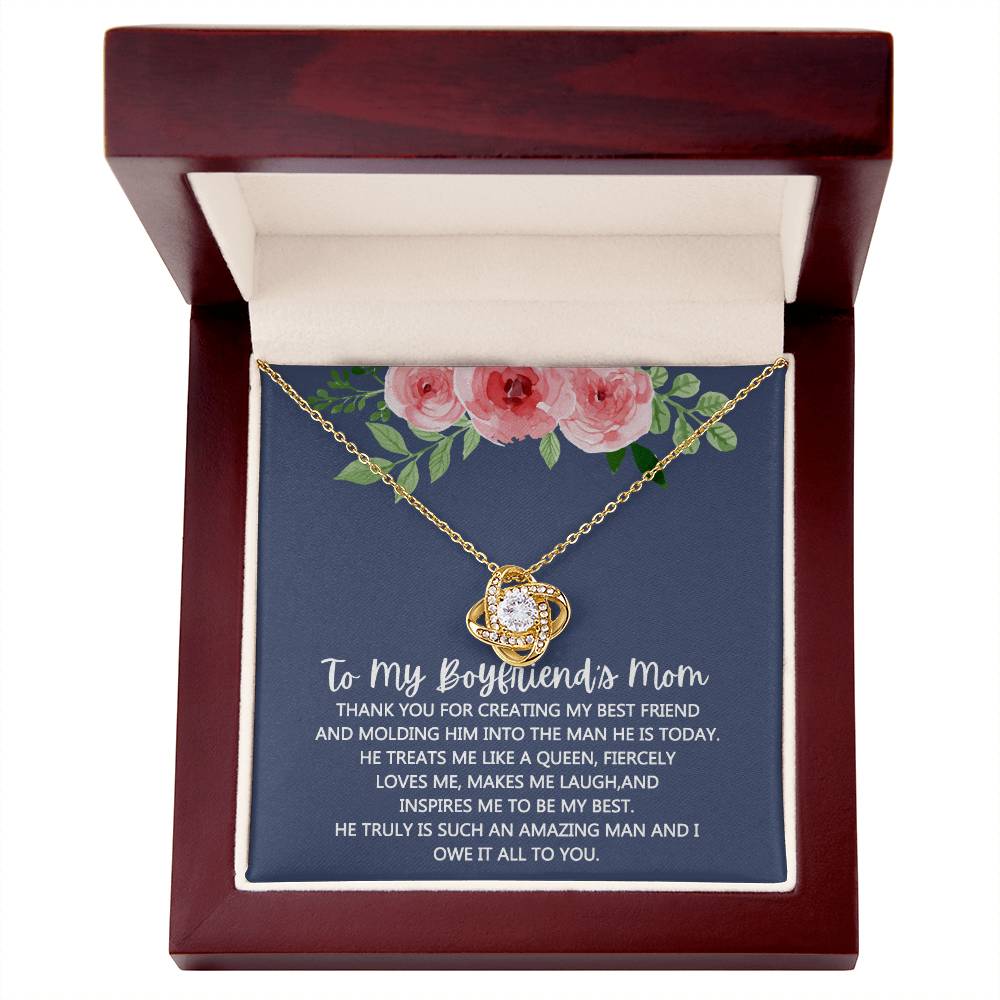 To My Boyfriend's Mom Necklace From Girlfriend Mom, Mothers Day Necklace For Boyfriends Mom From Girlfriend, Personalized Gifts For Mother-In-Law, Boyfriends Mom Gift Necklace, Necklace for Women