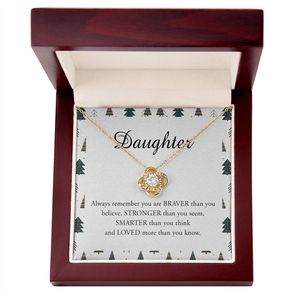 To My Daughter Merry Christmas Necklace Gift for Daughter Christmas Jewelry for Daughter Christmas Pendant Card Gift for Daughter Xmas Gift Necklace Jewelry Gift For Girls, Little Girl