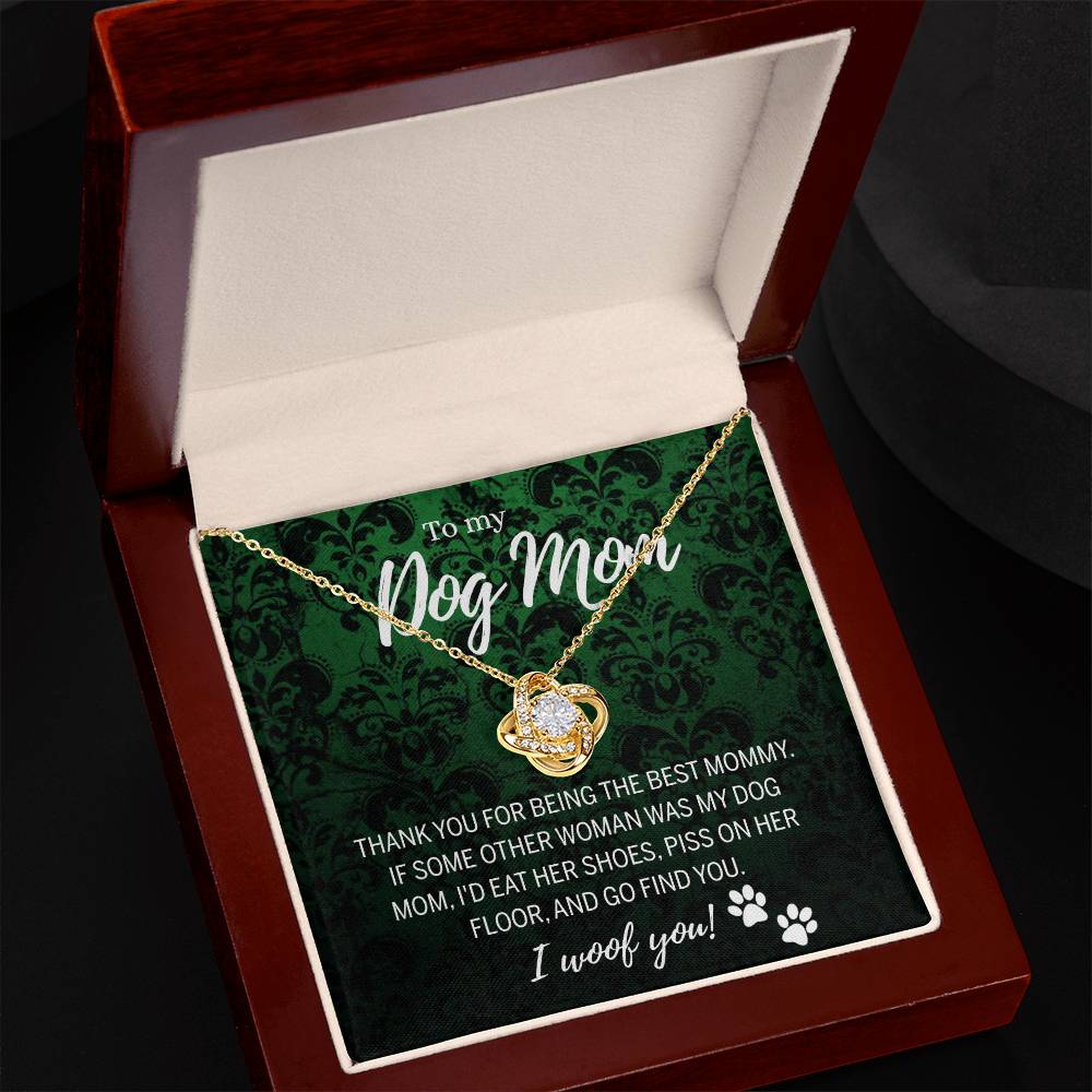 To My Dog Mom Necklace with Message Card And Box, Mother's Day Necklace Gift for Dog Mom, Dog Mom Gift Necklace, Mothers Day Necklace for Dog Mom Mother And Daughter Dog Lover Necklace for Women