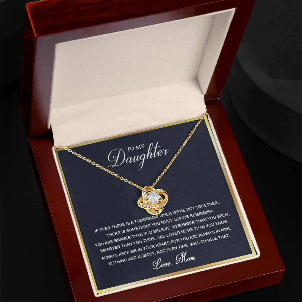 To My Daughter Necklace Gift From Mother, Daughter Gift From Mom, Daughters Birthday, Unique, Grown Up Daughter, Smarter Than You Think, And Loved More Than You Know Always Keep Me In Your Heart
