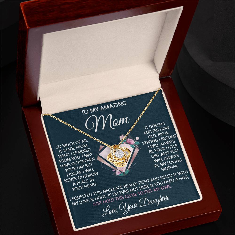 To My Amazing Mom Necklace From Daughter, Amazing Mom Gift Necklace On Birthday Gift, Anniversary, Mother's Day, Jewelry Gift For Women, Bonus Mom, Mother And Daughter Necklaces Gift For Her