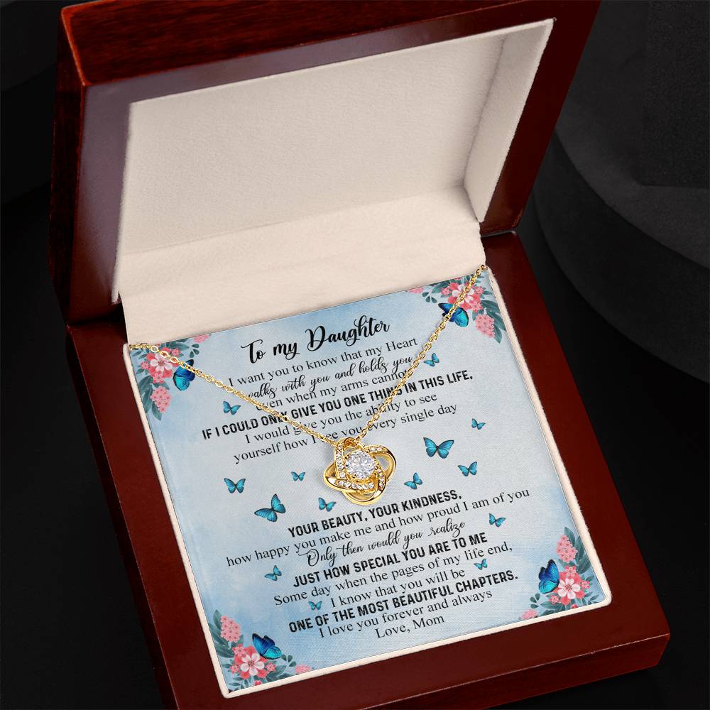 Daughter Gift Necklace From Mom - Mother Daughter Necklace, Birthday Gifts For Daughter, Mothers Day Gifts For Daughters From Mothers, To My Daughter Necklace From Mom, Graduation Gift For Daughter