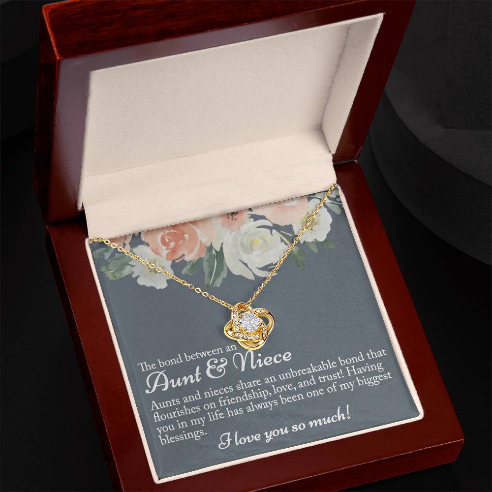 Aunt Gifts Necklace, The Bond Between An Aunt Love Knot Necklace, Gifts Necklace for Aunt Gifts from Niece, Necklaces for Women, Aunt Niece Necklace Gifts for Aunt Niece Stepmother Daughter