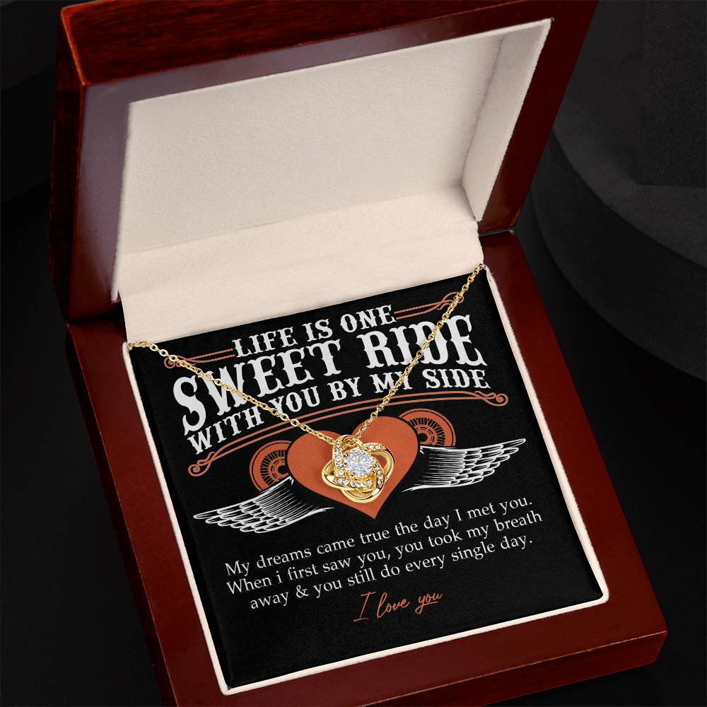 To My Riding Partners For Life Necklace Gift From Husband, Bikers Gift Necklace, Jewlery Motorcycle Gifts Necklace For Women From Men, Gifts For Motorcycle Rider Woman, Girlfriend, Wife, Soulmate