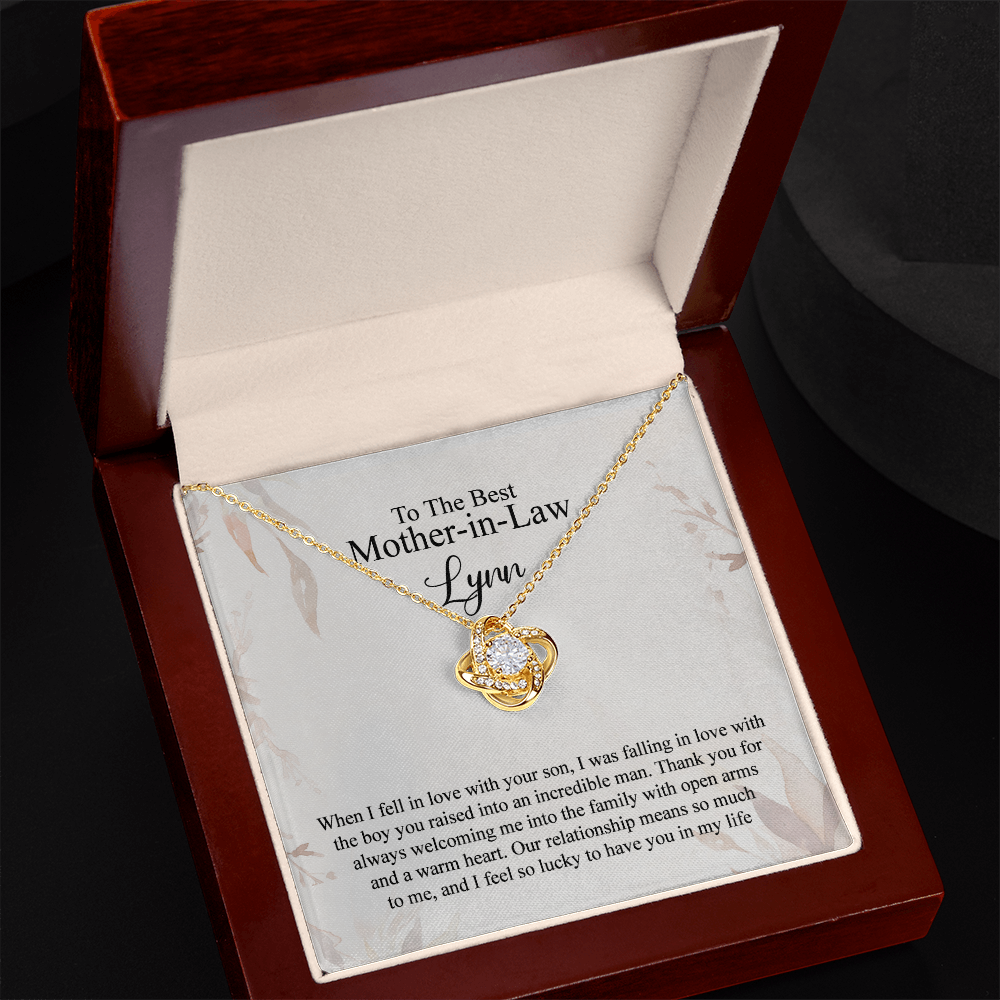 Mother In Law Gift Necklace, To The Best Mother In Law Necklace From Daughter In Law, Personalized Necklace Gift For Mom, Happy Mother's Day Necklace Gift For Mom, Jewelry Gift For Mother In Law
